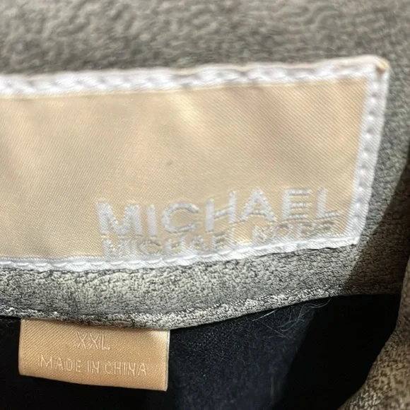 Michael Kors Moto Grey Leather Jacket Size XXL Price Drop❣️❣️❣️ - Picture 3 of 9